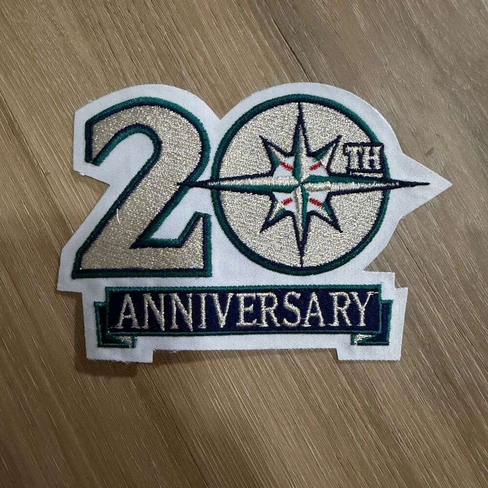 MLB Seattle Mariners 20th Anniversary Baseball Patch 1997 Blokecore Sportcore